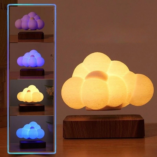 Levitating 3D Cloud Lamp with Touch Lighting