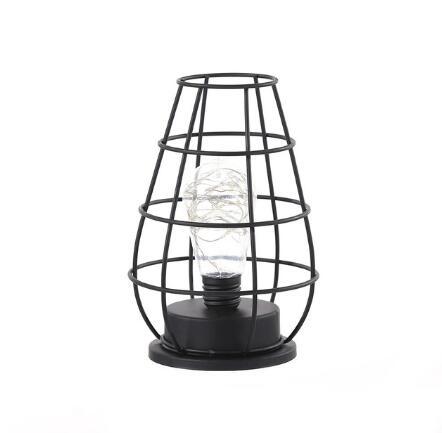 LumoCage LED Filament Bulb In Iron Table Lamps
